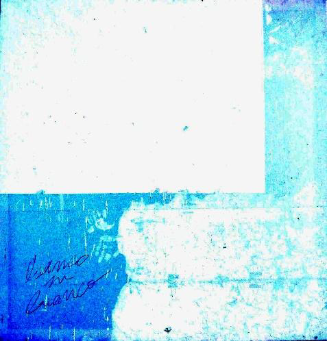 Il bianco e il blu screziato